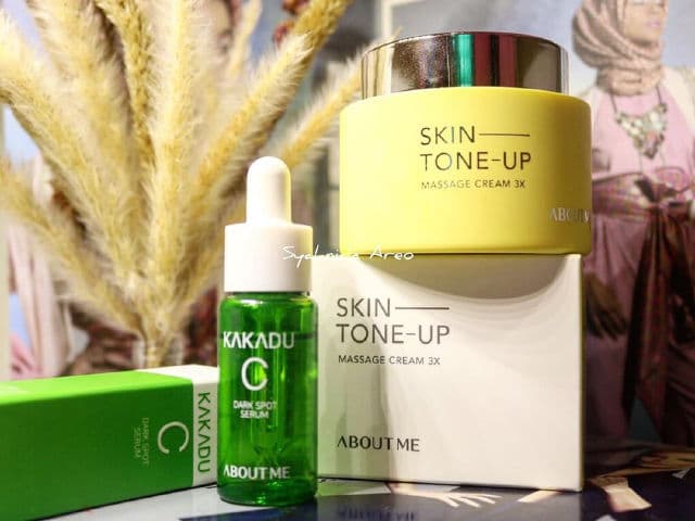 ABOUT ME Skin Tone Up Massage Cream 150ml review photo by syahnidaareo