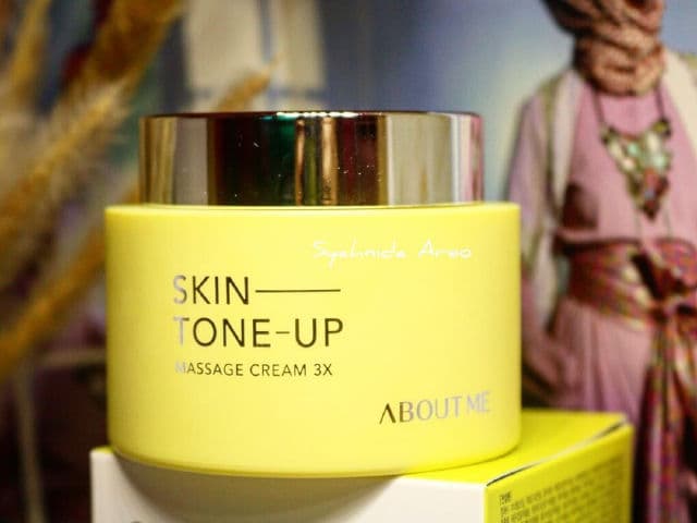 ABOUT ME Skin Tone Up Massage Cream 150ml review photo by syahnidaareo