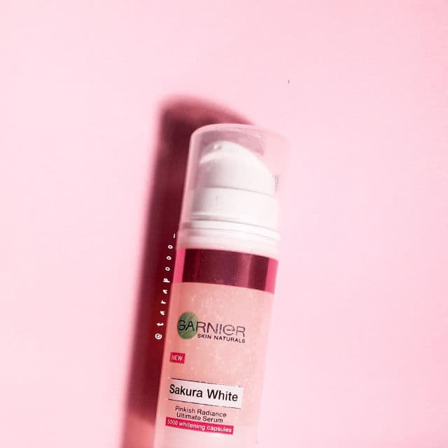 Garnier Sakura Pnkish Radiance Ultimate White Serum review photo by tarapooo