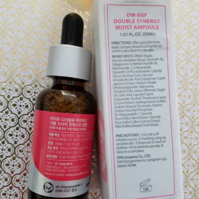 Easydew DW-EGF Double Synergy Moist Ampoule review photo by testrite