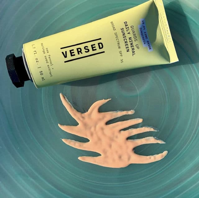 Versed Guards Up Mineral Sunscreen SPF35 review photo by thebeautybops