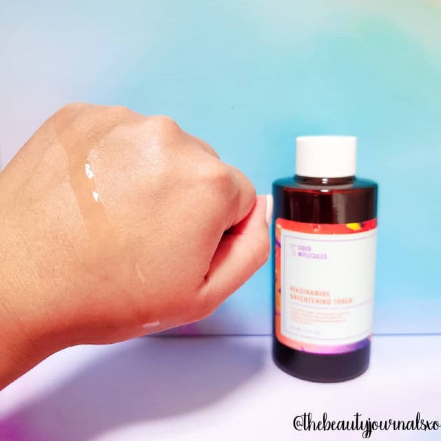Good Molecules Niacinamide Brightening Toner review photo by thebeautyjournalsxo