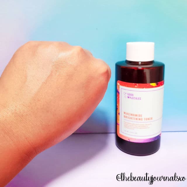 Good Molecules Niacinamide Brightening Toner review photo by thebeautyjournalsxo
