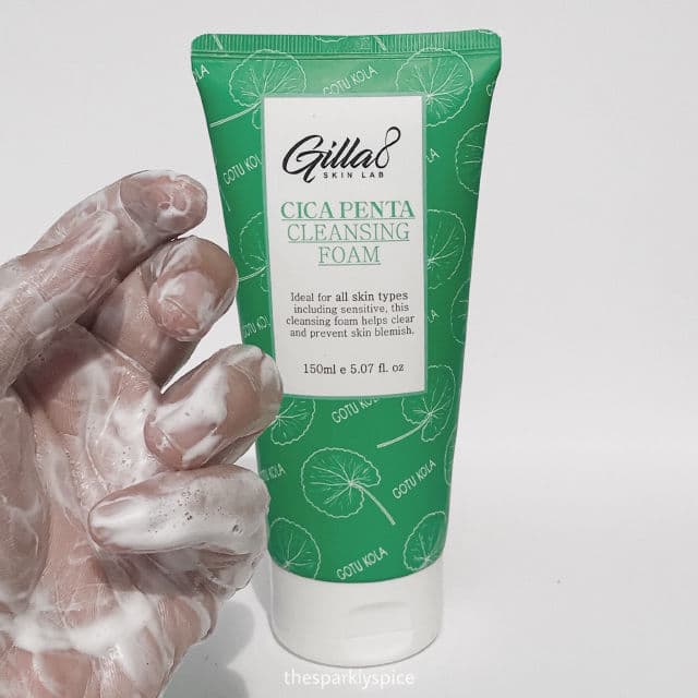 Gilla8 Cica Penta Cleansing Foam review photo by thesparklyspice