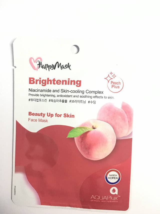 HappyMask Beauty Up Peach Plus Brightening Face Mask review photo by thisisme