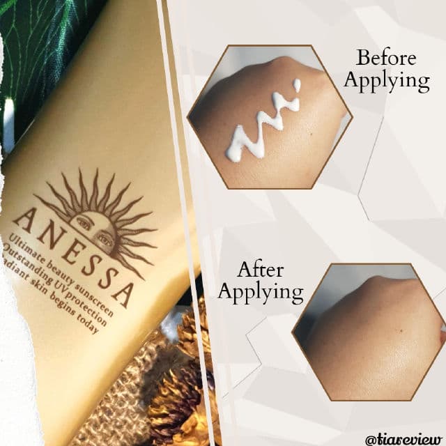 Shiseido Anessa Perfect UV Sunscreen Skincare Gel SPF50+ PA++++ review photo by tiareview