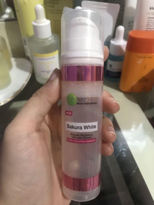 Garnier Sakura Pnkish Radiance Ultimate White Serum review photo by tinanong