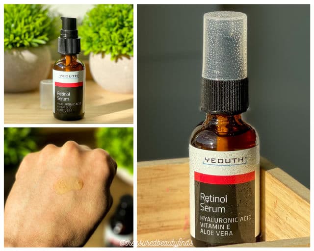 YEOUTH Retinol 2.5% Serum review photo by treasuredbeautyfinds