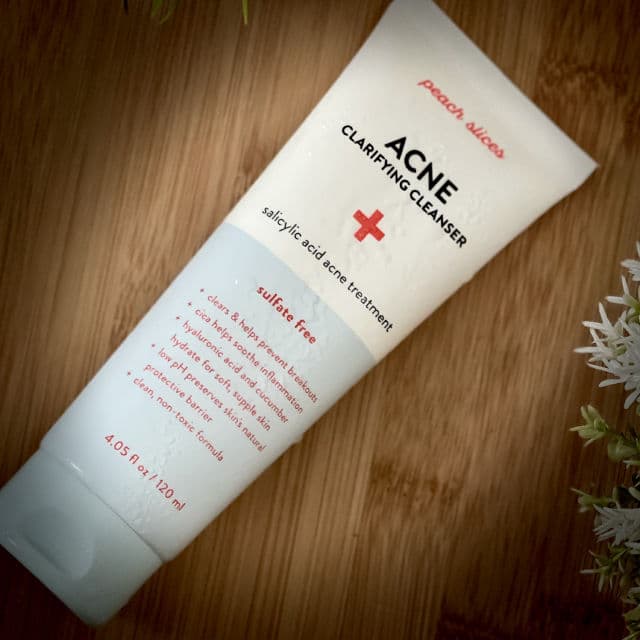 Peach Slices Acne Clarifying Cleanser review photo by treasuredbeautyfinds