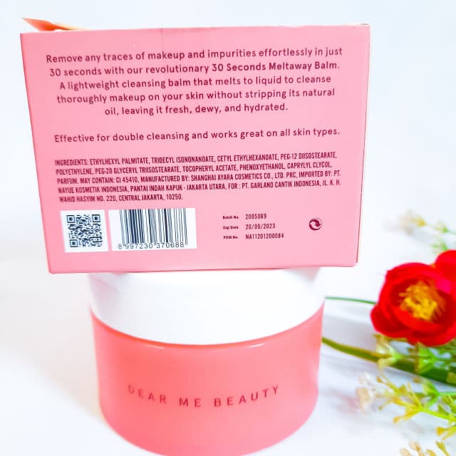 Dear Me Beauty 30 Seconds Meltaway Balm Peach review photo by umslimoon
