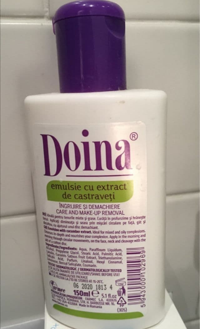 Farmec Doina Cucumber Extract Lotion review photo by valielf