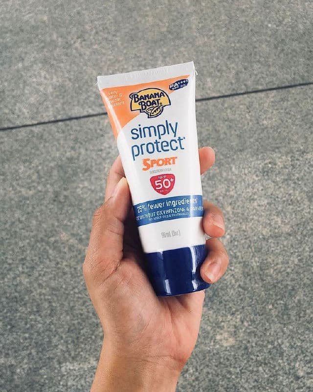 Banana Boat Simply Protect Sport Sunscreen Lotion SPF 50+ review photo by veagee