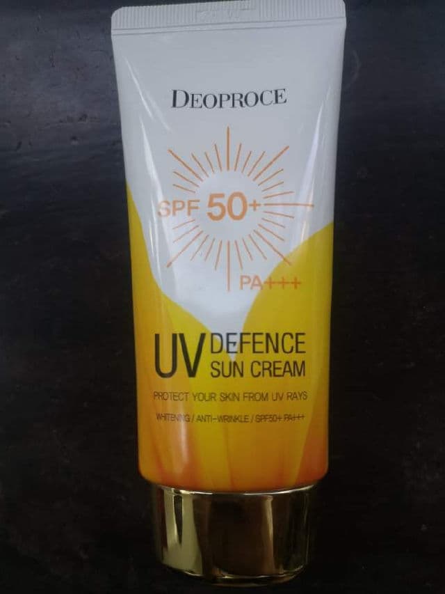 Deoproce UV Defence Sun Cream SPF 50+/PA+++ review photo by vividskiiin