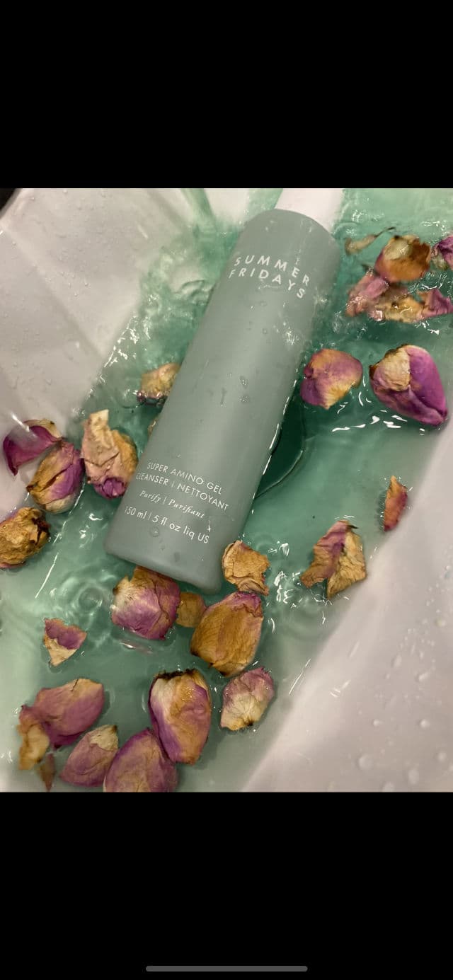 Summer Fridays Super Amino Gel Cleanser review photo by watermelons