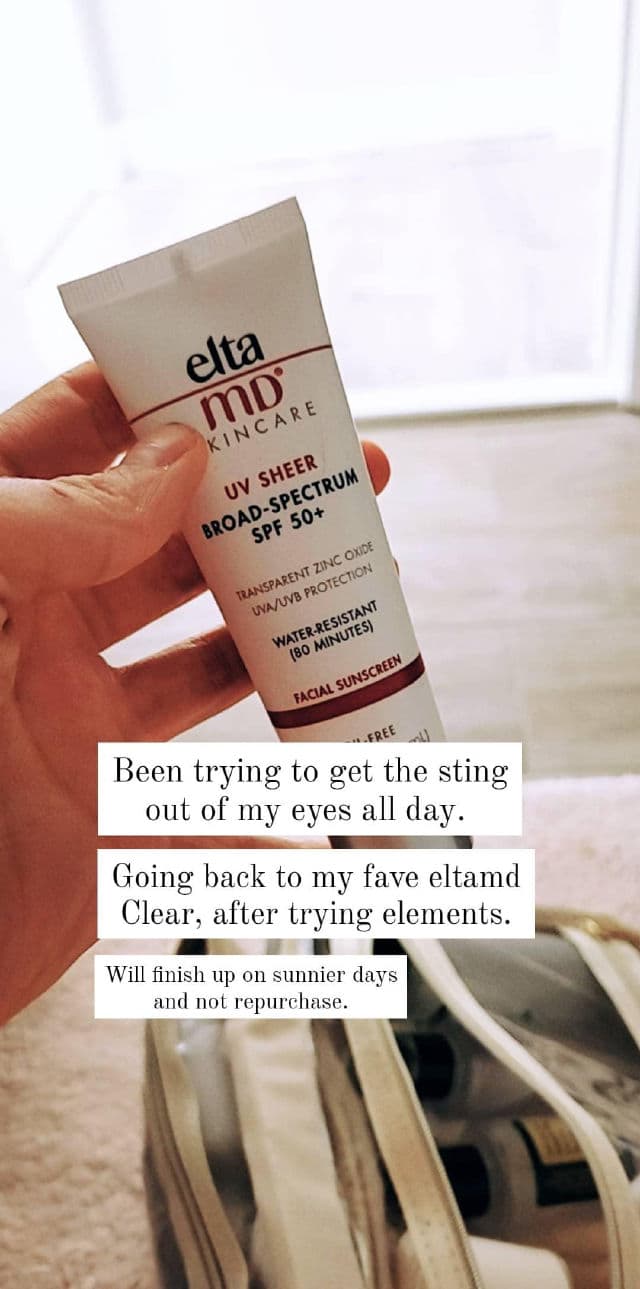 EltaMD UV Sheer Broad-Spectrum SPF 50+  review photo by whatssarahsaying