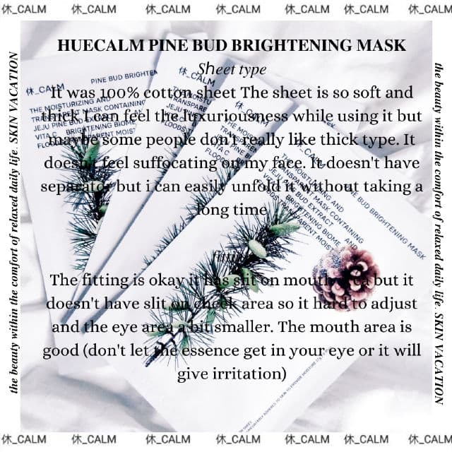 Hue Calm Pine Bud Brightening Mask review photo by xxygirl