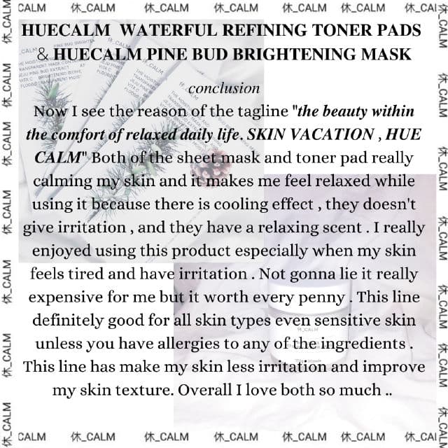 Hue Calm Pine Bud Brightening Mask review photo by xxygirl