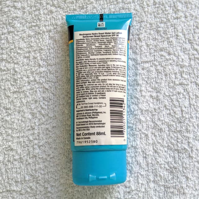 Neutrogena Hydro Boost Water Gel Lotion SPF 50 review photo by zolarj