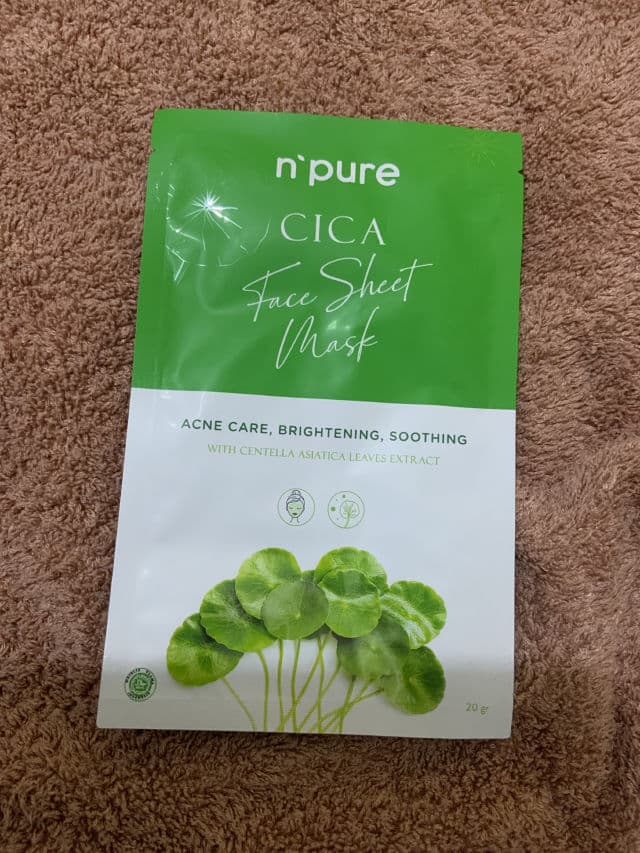 N'Pure Cica Face Sheet Mask review photo by zoozoo
