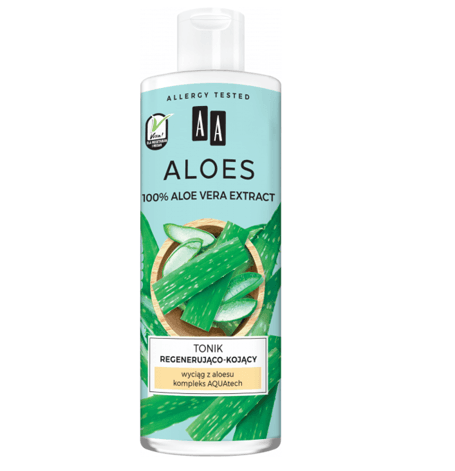 Aloes100% Aloe Vera Extract Tonik Regenerująco-Kojący