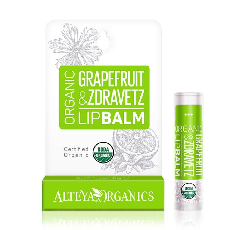 Bio Organic Lip Balm with Grapefruit & Zdravetz