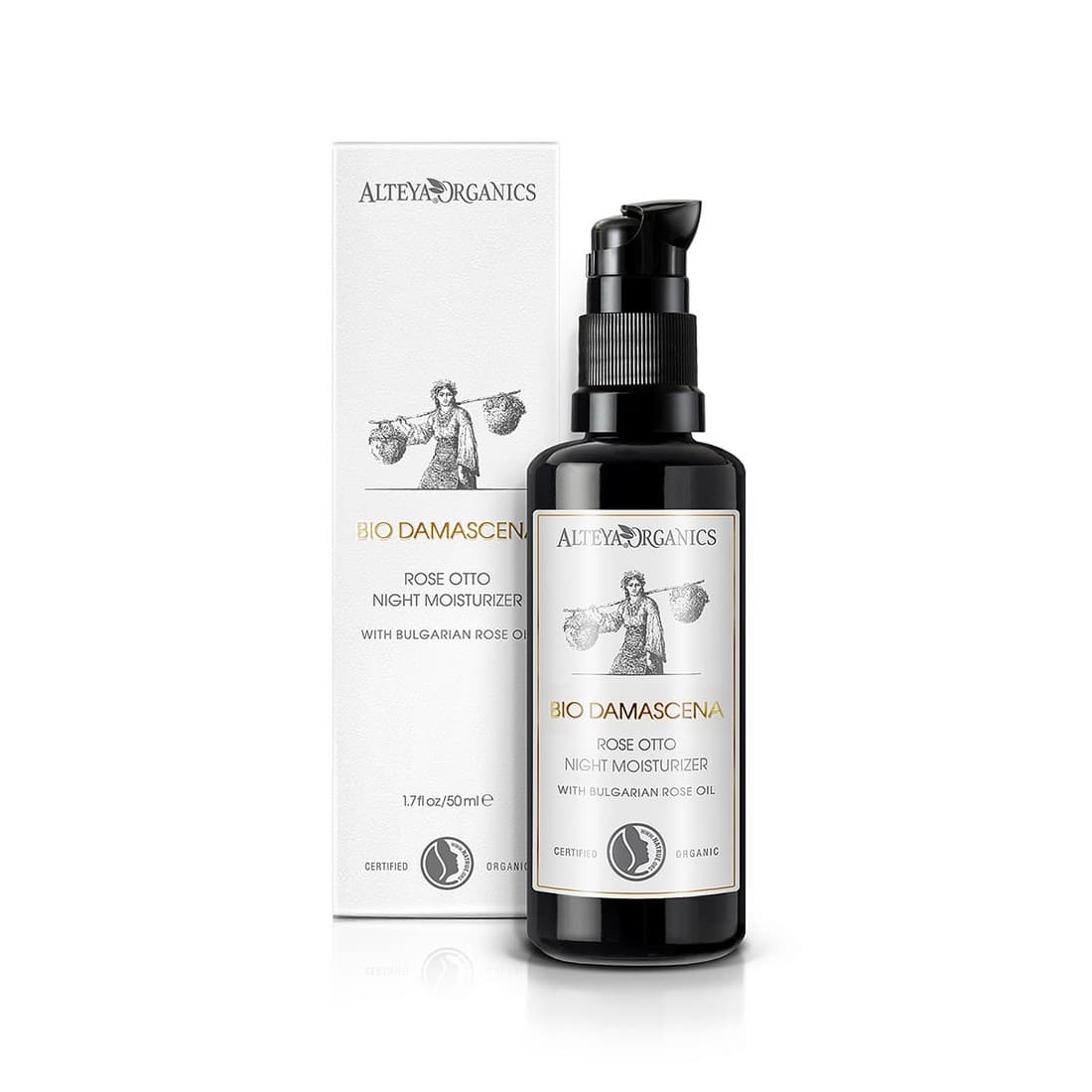 Bio Organic Night Moisturizer for Face Bio Damascena