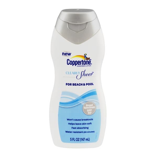 Clearly Sheer for Beach & Pool Sunscreen Lotion SPF 50+