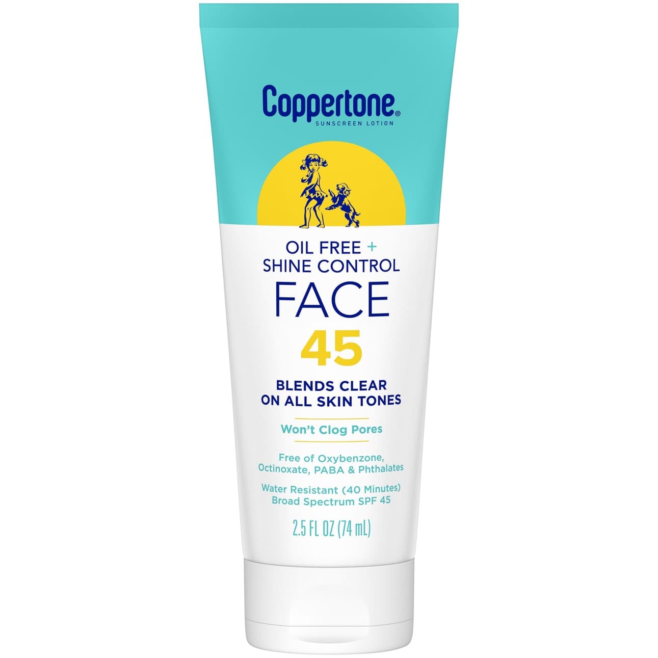 Sunscreen Lotion Oil Free + Shine Control Face SPF 45