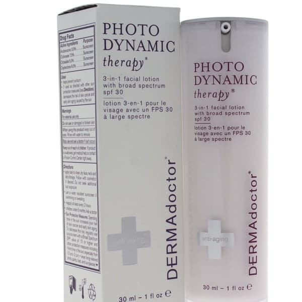 Photodynamic Therapy Liquid Red Light Anti-Aging Lotion with Broad-Spectrum SPF 30