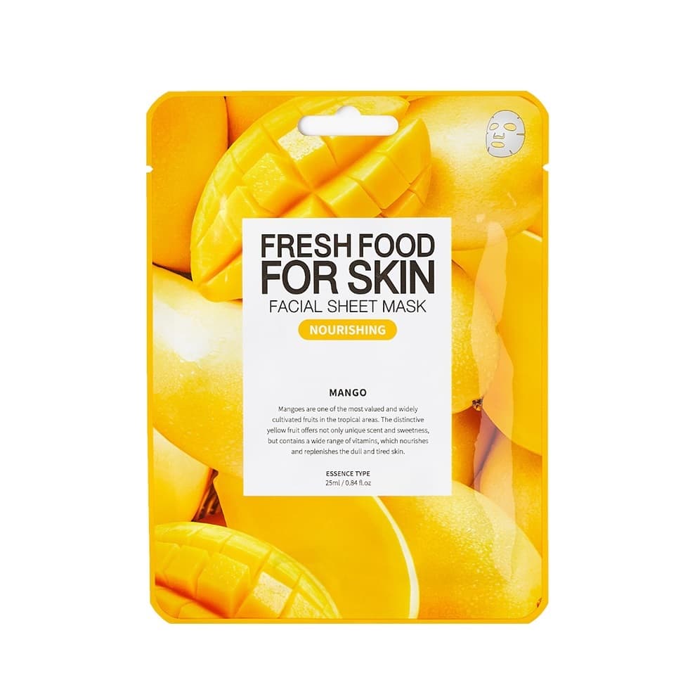 Fresh Food For Skin Facial Sheet Mask - Mango (Nourishing)
