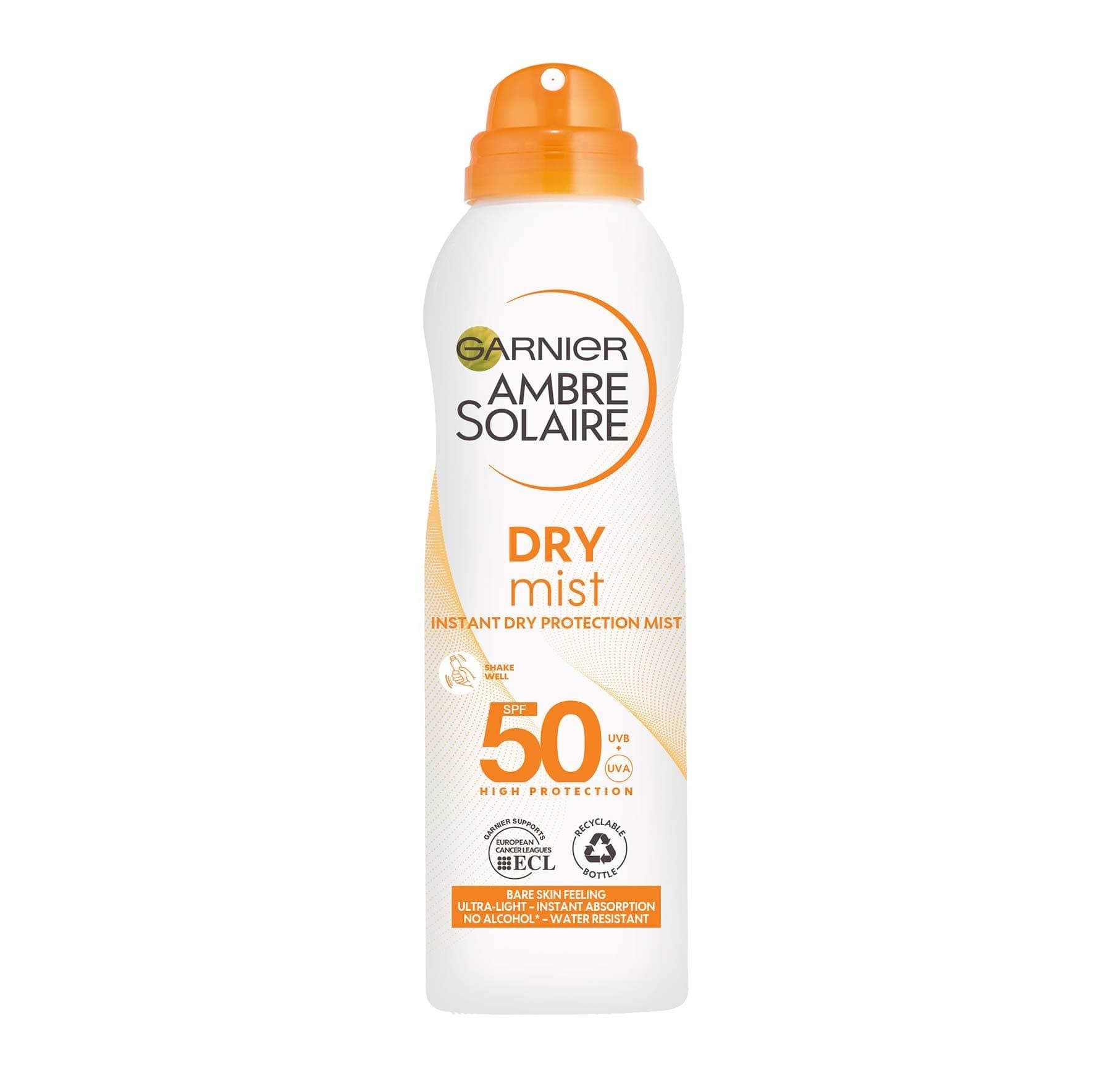 Ambre Solaire Dry Mist Fast Absorbing Sun Cream Spray SPF50