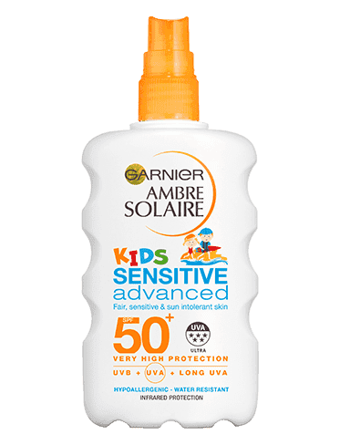 Ambre Solaire Kids Sensitive Water Resistant Sun Cream Spray SPF50+