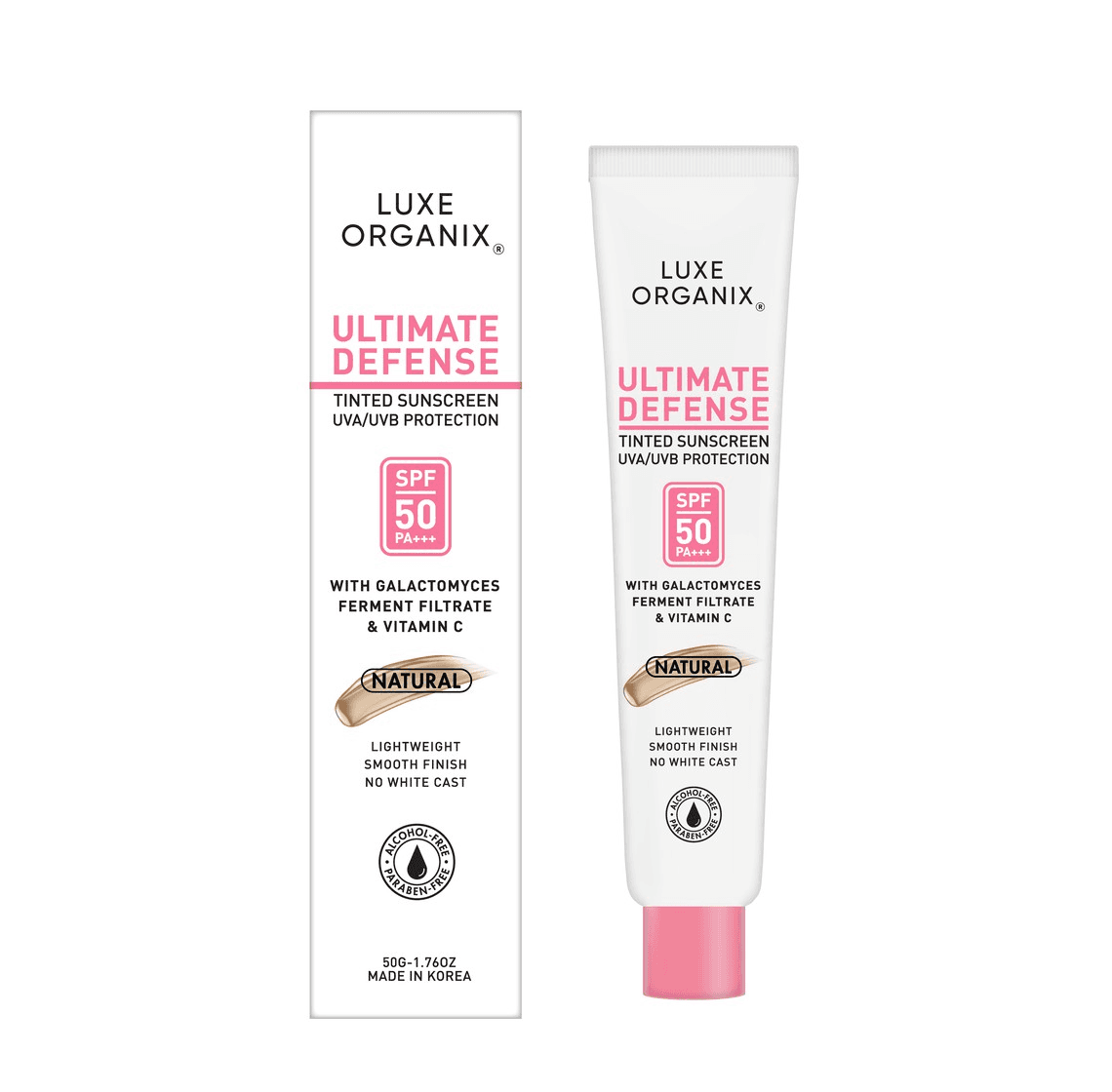 Ultimate Defense Tinted Sunscreen UVA/UVB Protection SPF 50 PA+++