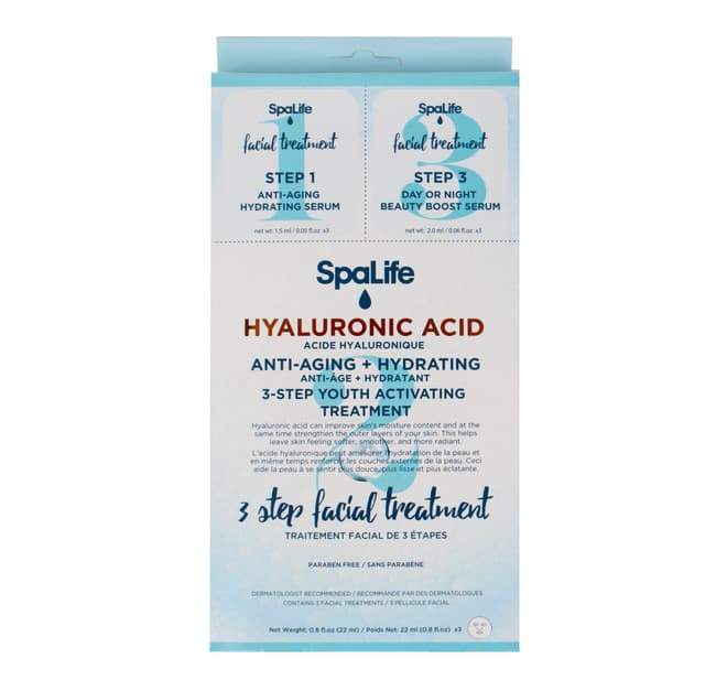Three Step Facial Treatment with Hyaluronic Acid - Facial Mask