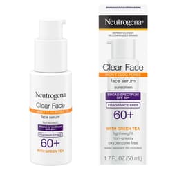 Clear Face Serum Sunscreen with Green Tea Broad Spectrum SPF 60+ Fragrance Free