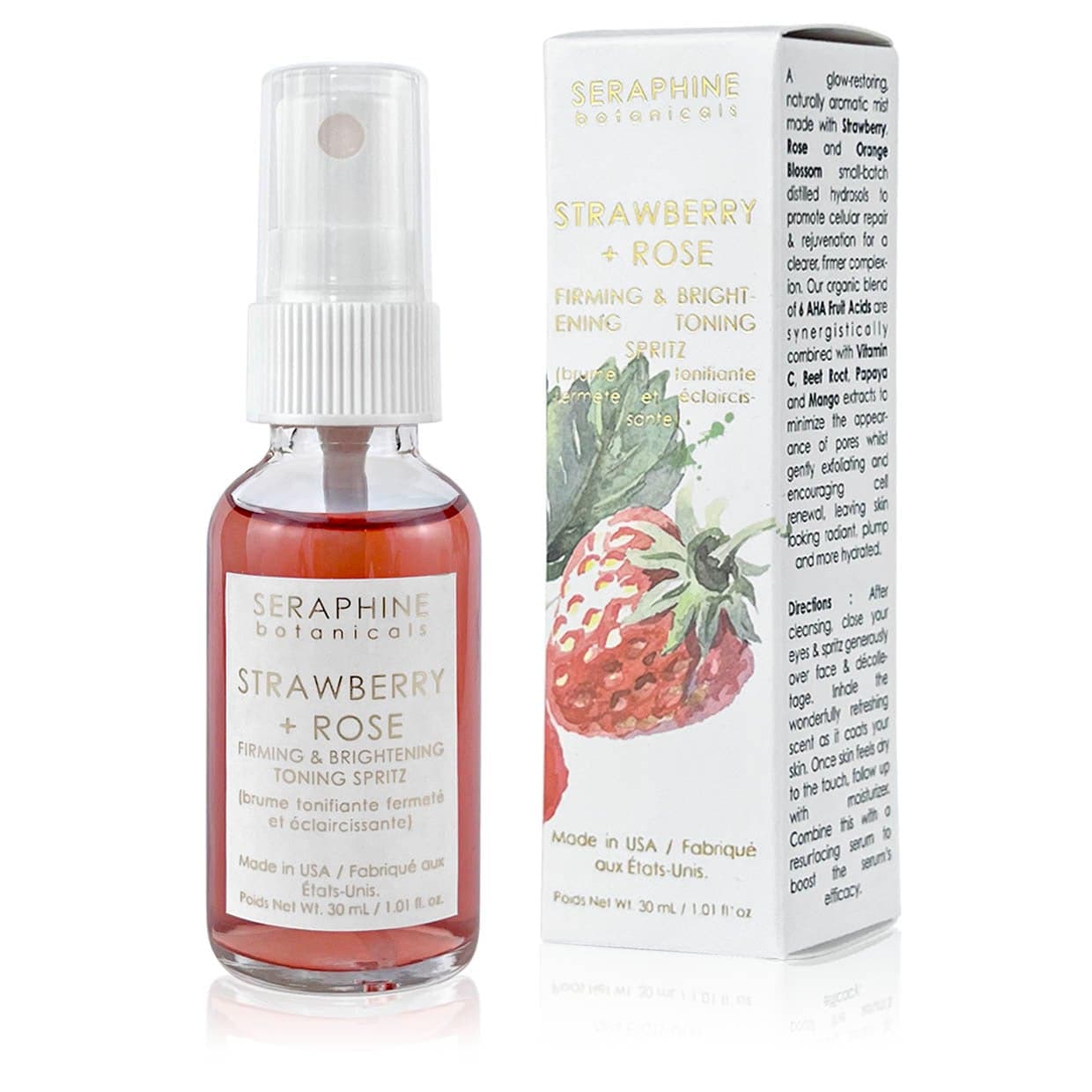 Strawberry + Rose - Firming & Brightening Toning Spritz