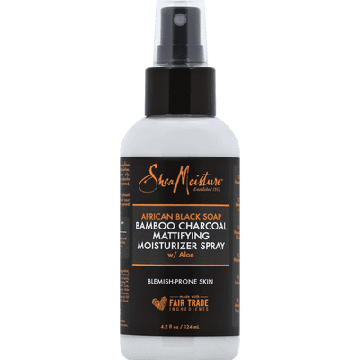 African Black Soap Bamboo Charcoal Mattifying Moisturizer Spray