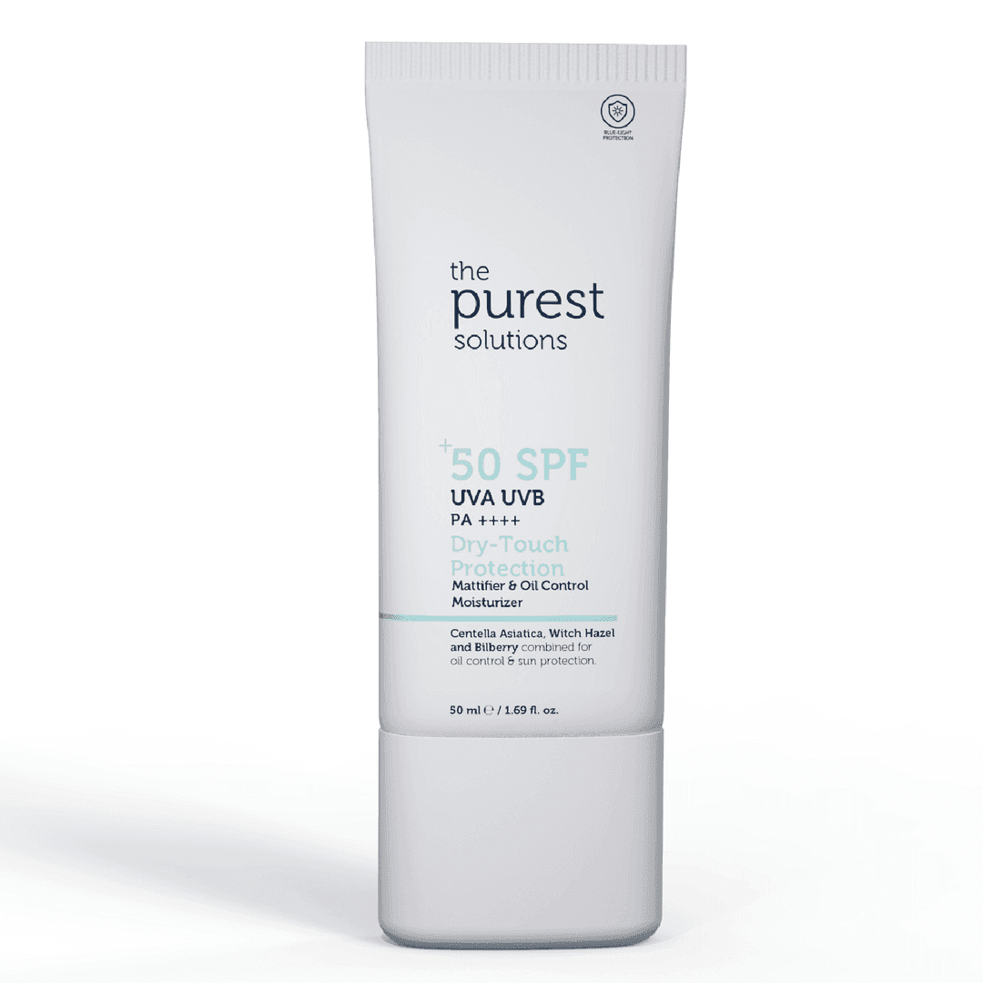Matte Finish Sunscreen For Oily Skin 50+ SPF Dry Touch Protection - Mattifying & Oil-Control Moisturizer