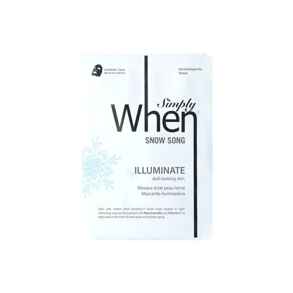 Snow Song Illuminate Ultra-Soft Cotton Linter Bemliese Sheet Mask