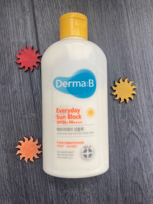 Derma B Everyday Sun Block SPF50+ PA++++ review photo by Skincareandfood
