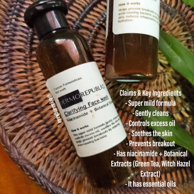 Dermorepubliq Clarifying Face Wash with Niacinamide + Botanical Extracts review photo by Biyangkaaa