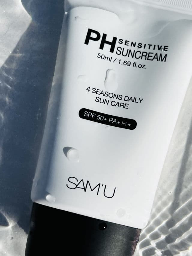 SAM'U pH Sensitive Sun Cream review photo by Binci