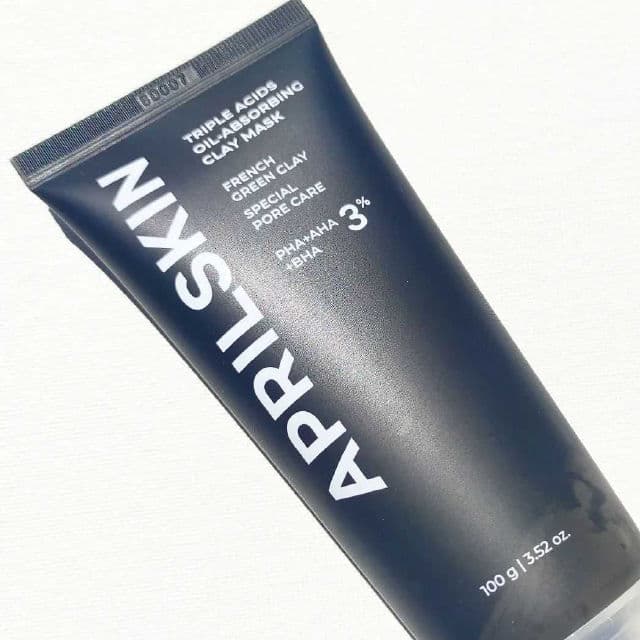 APRIL SKIN Triple Acids Oil Absorbing Clay Mask review photo by Skincarediarysos