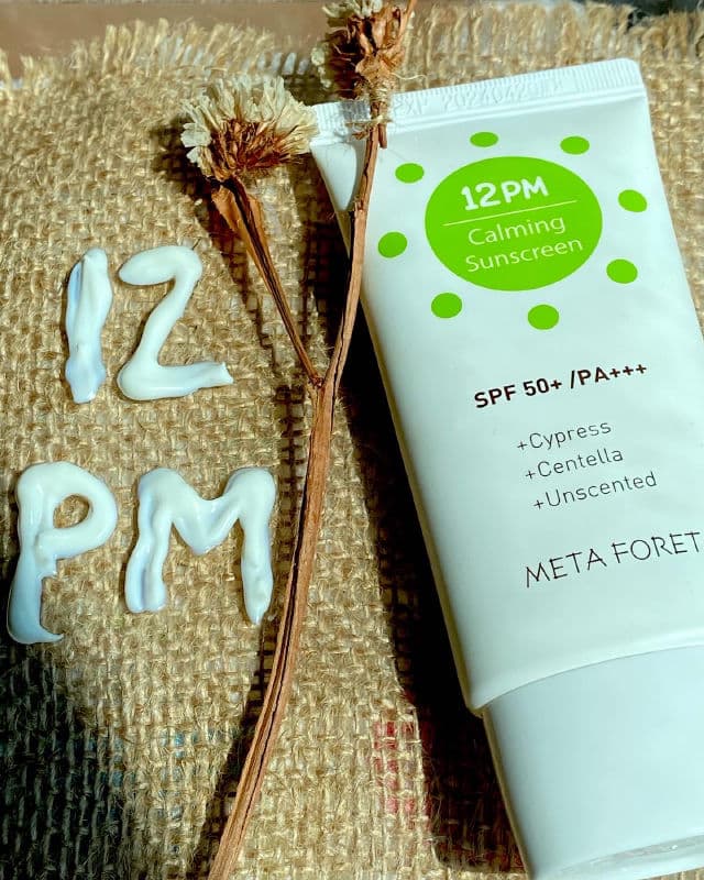 Meta Foret 12PM Calming SunScreen SPF50+ /PA+++ review photo by Klinch