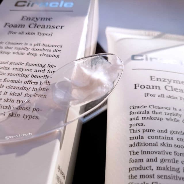CIRACLE Enzyme Foam Cleanser review photo by TanyaKbeauty