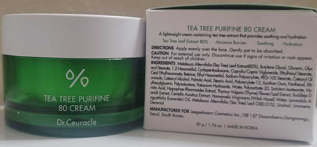 Dr. Ceuracle Tea Tree Purifine 80 Cream review photo by SacredV