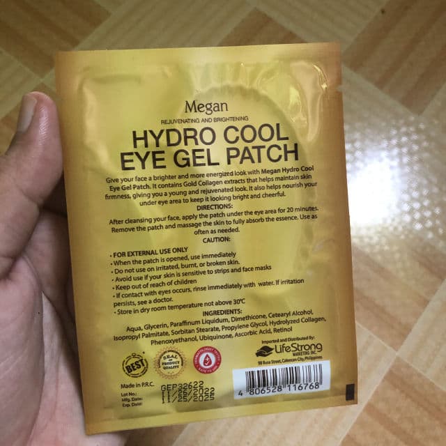 Megan Hydro Cool Eye Gel Patch review photo by Yssaaa