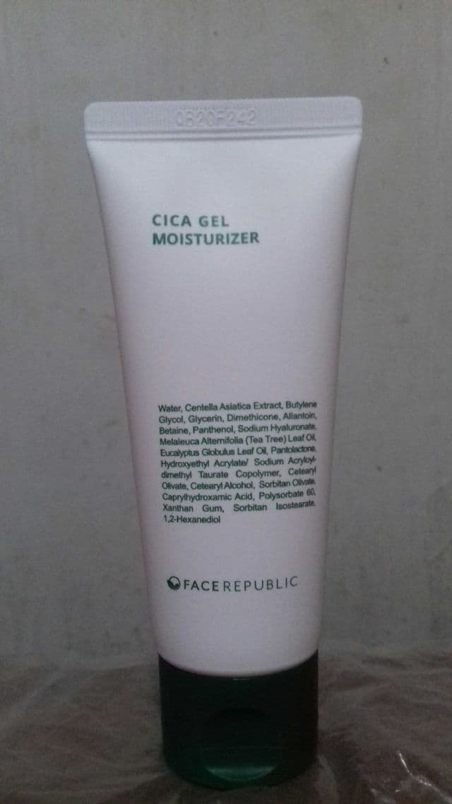 Face Republic Cica Gel Moisturizer review photo by asyanura