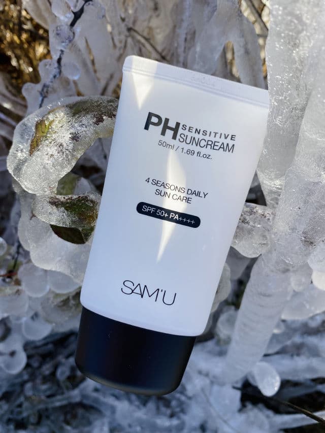 SAM'U pH Sensitive Sun Cream review photo by mariamoskincare