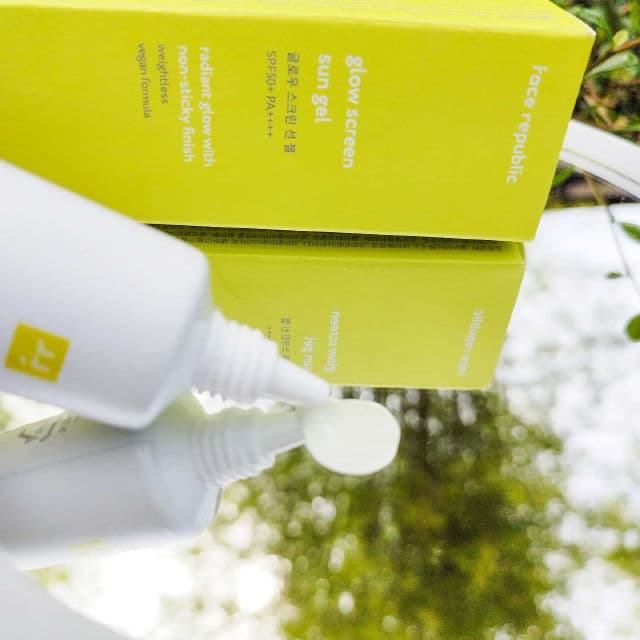 Face Republic Glow Screen Sun Gel SPF50+ PA++++ review photo by Rems